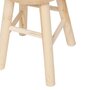 Voir la diapositive 4 : ATMOSPHERA Tabouret d'appoint en bois massif NYAR - Beige
