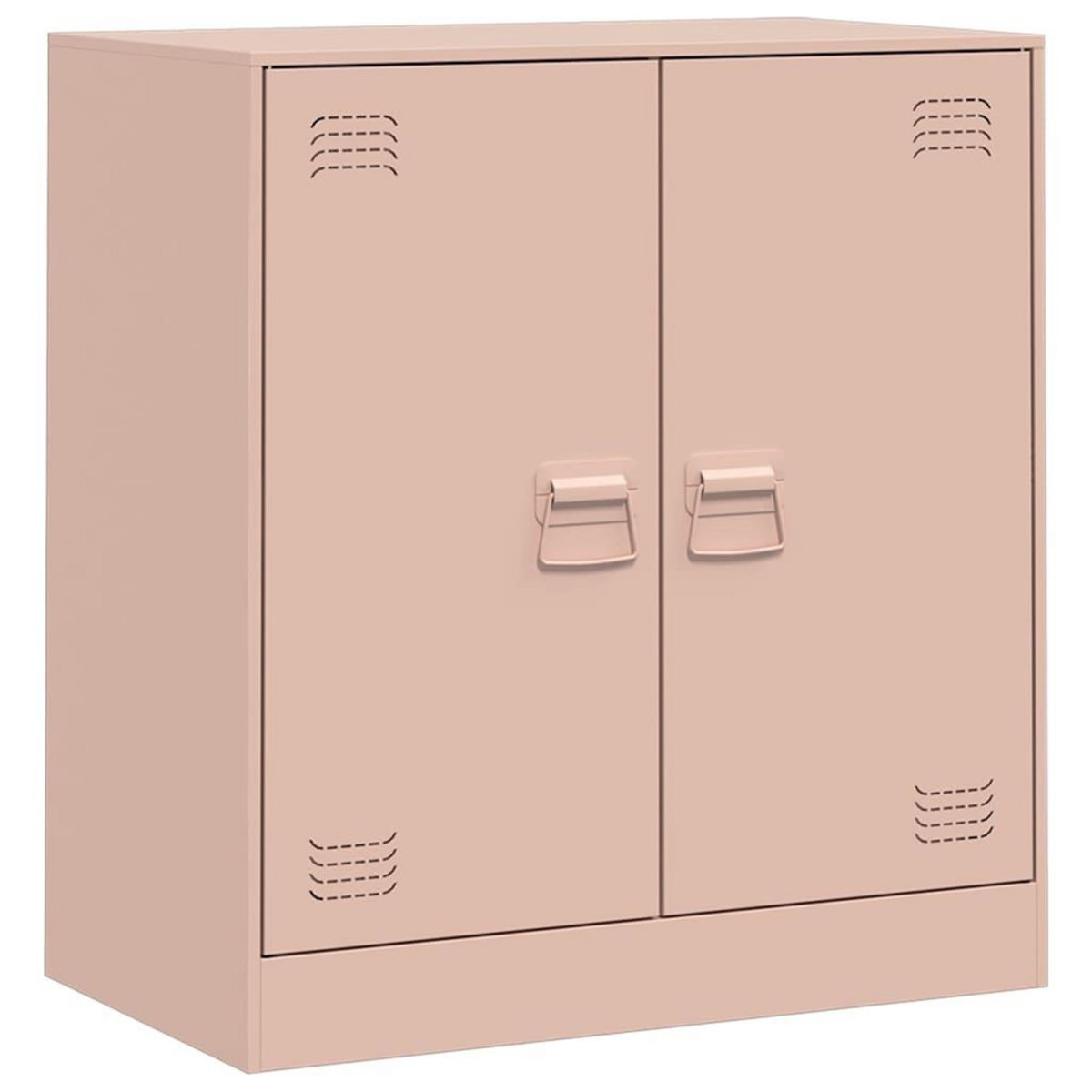 VIDAXL Buffet rose 67x39x73 cm acier