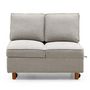 Voir la diapositive 1 : Paris Prix Banquette 2 places convertible  Théo  107cm Beige