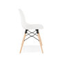Voir la diapositive 3 : Paris Prix Chaise Scandinave Design  Bantry  83cm Blanc