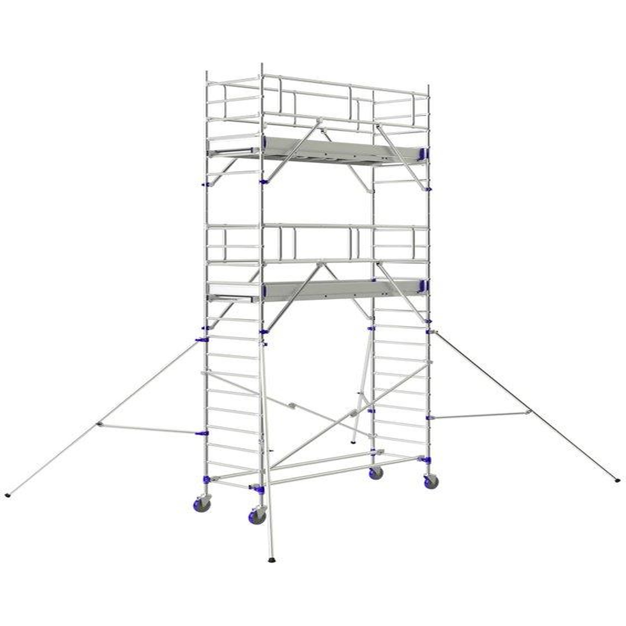 TUBESCA Echafaudage roulant TOTEM 2 LINE 250  4m90 plancher (6m90 travail)