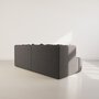 Voir la diapositive 3 : LISA DESIGN Onyx - canapé droit 4 places avec double méridienne - assise profonde - en velours côtelé