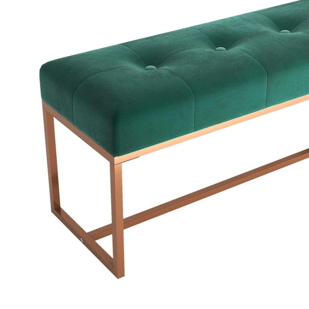 VIDAXL Banc Vert fonce 110x36x45 cm Velours