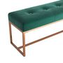 Voir la diapositive 5 : VIDAXL Banc Vert fonce 110x36x45 cm Velours