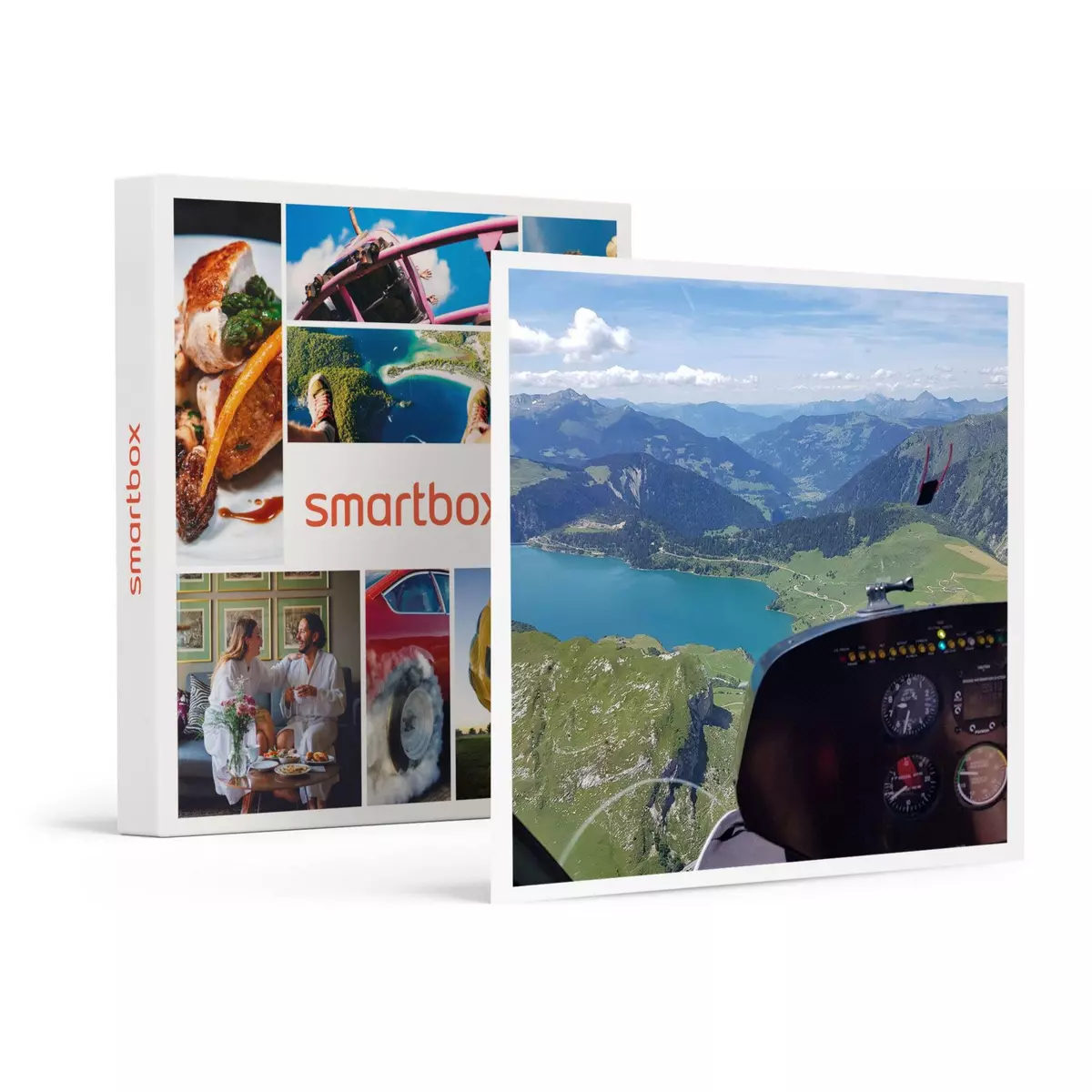 Smartbox Vol en hélicoptère d'1h près du mont Blanc pour 2 personnes - Coffret Cadeau Sport & Aventure