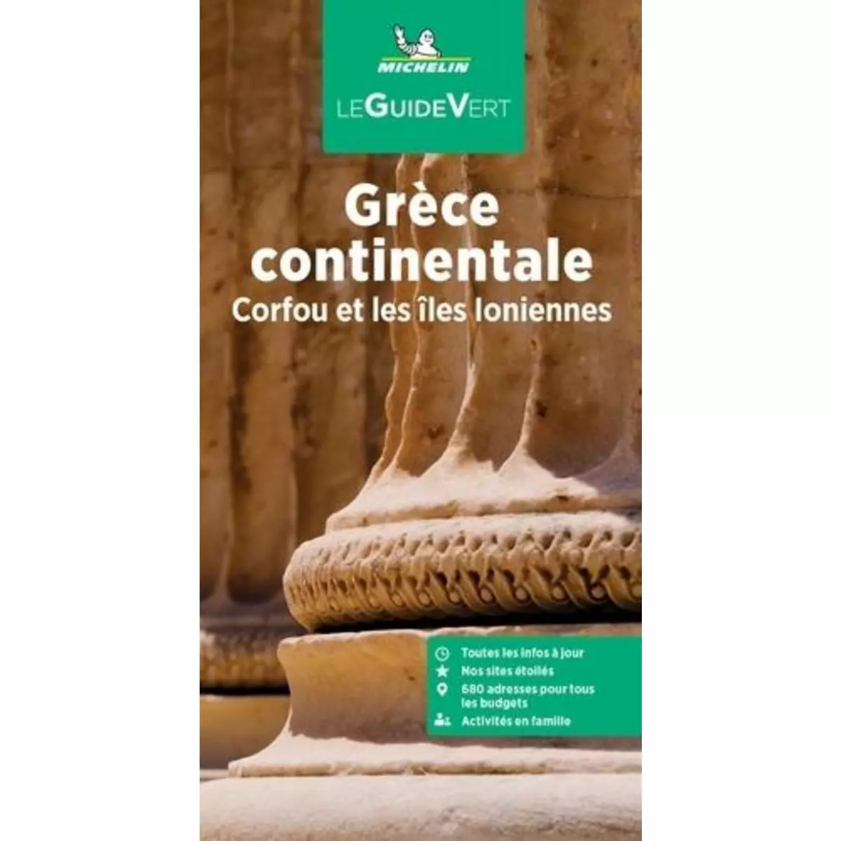  GRECE CONTINENTALE. CORFOU ET LES ILES IONIENNES, EDITION 2023, Michelin