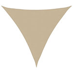VIDAXL Voile de parasol tissu oxford triangulaire 3,6x3,6x3,6 m beige