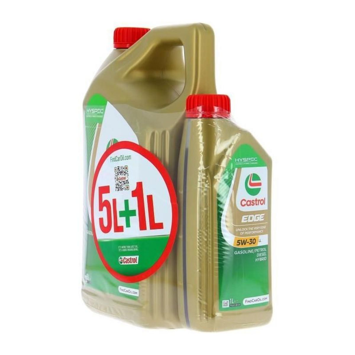 CASTROL Huile Moteur - CASTROL EDGE - 5W-30 LL - 5L+1L - 057356