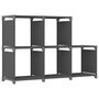 Voir la diapositive 1 : VIDAXL Etagere d'affichage 5 cubes Gris 103x30x72,5 cm Tissu