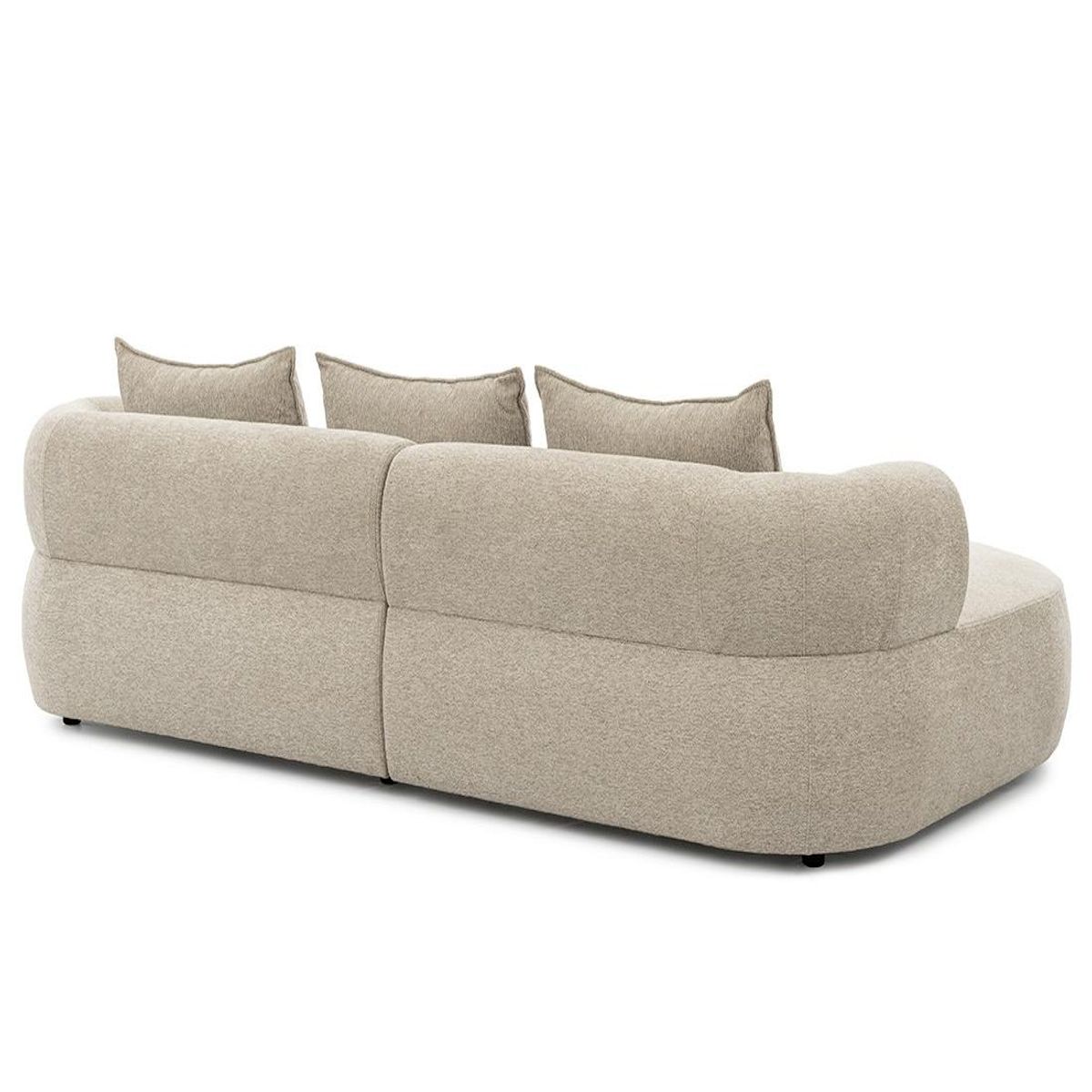 LISA DESIGN Angela - canapé d'angle gauche 4 places en velours texturé