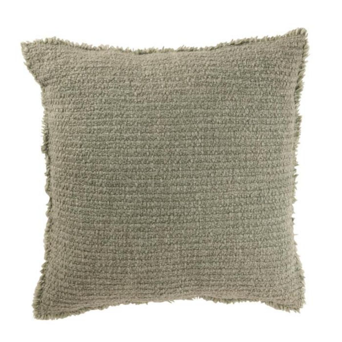 Paris Prix Coussin Déco  Effiloché  50x50cm Vert