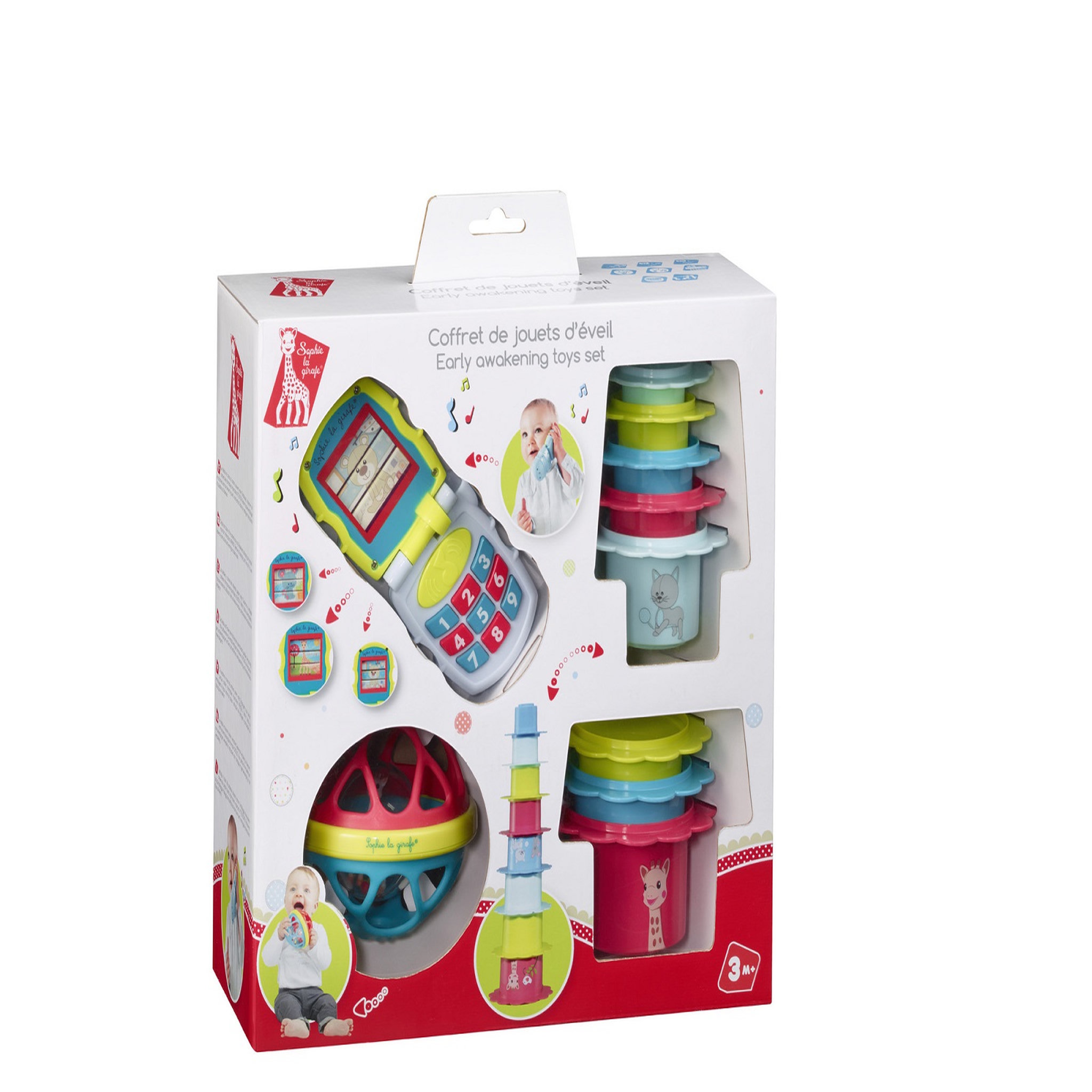 VULLI Coffret jouets éveil - Sophie la girafe