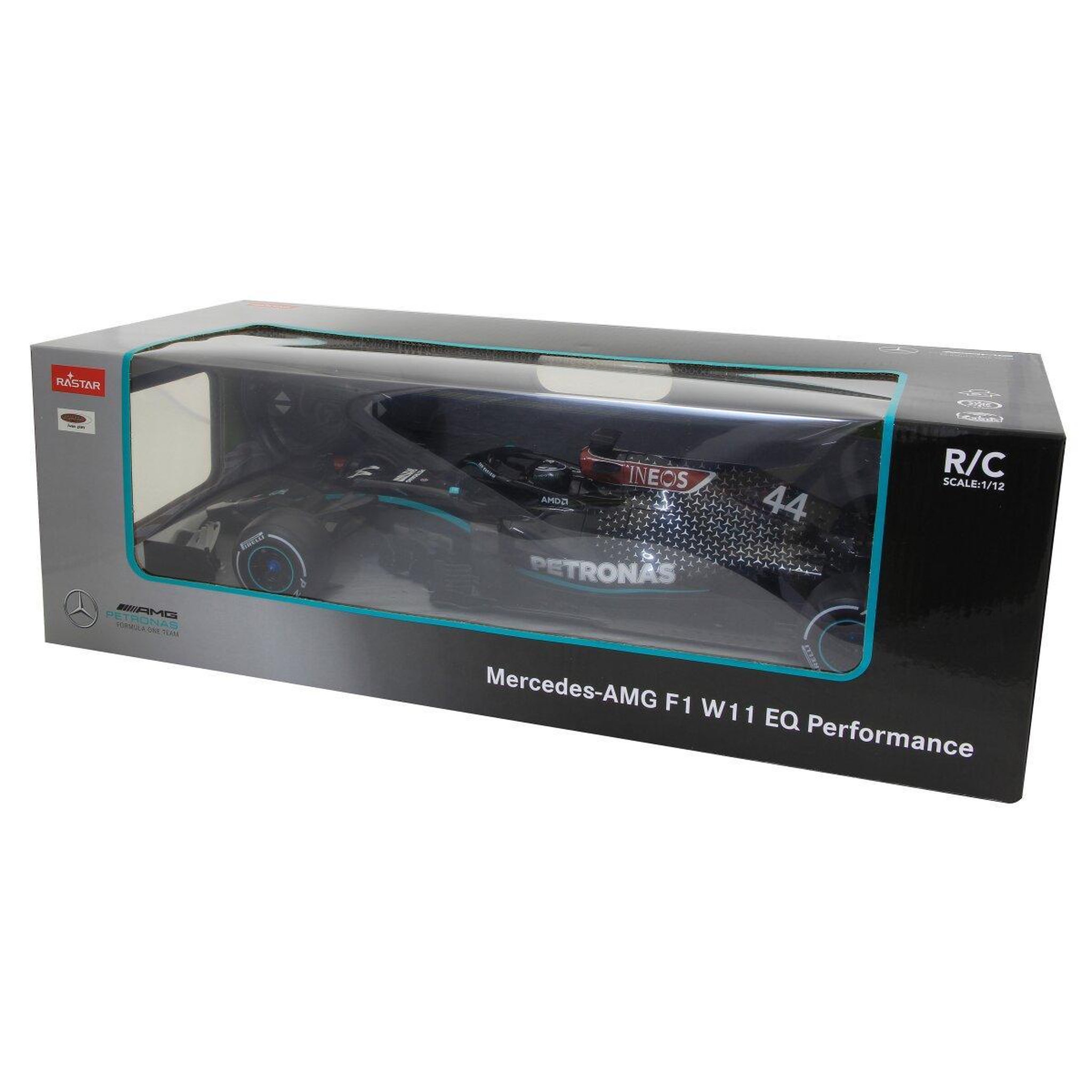 Voir la diapositive 2 : Jamara Voiture télécommandée Mercedes-AMG F1 W11 EQ Performance 1:12 noir 2,4GHz