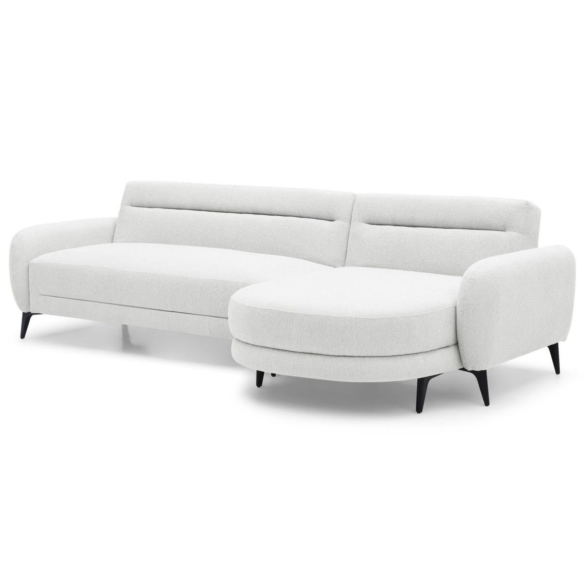 Voir la diapositive 2 : Paris Prix Canapé d'angle convertible  milan  283cm crème