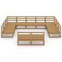 Voir la diapositive 3 : VIDAXL Salon de jardin 11 pcs bois de pin massif
