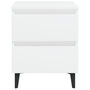 Voir la diapositive 4 : VIDAXL Tables de chevet 2 pcs blanc 40x35x50 cm bois d'ingenierie