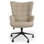 Voir la diapositive 2 : Paris Prix Fauteuil de Bureau  Verner  96cm Taupe Clair