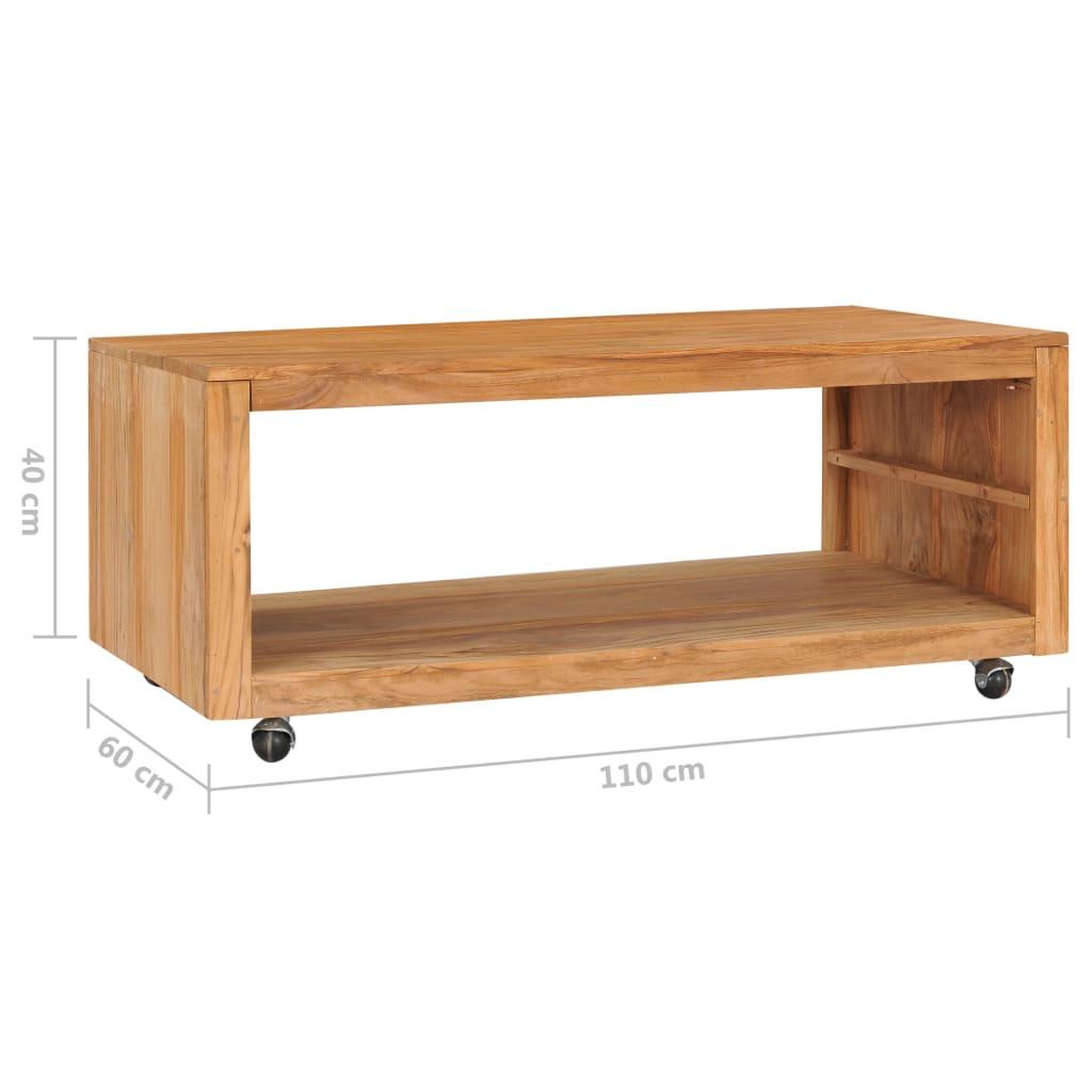 Voir la diapositive 6 : VIDAXL Table basse 110x60x40 cm bois de teck massif