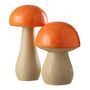 Voir la diapositive 1 : Paris Prix Lot de 2 Champignons Extérieur  Pasquale  48cm Orange