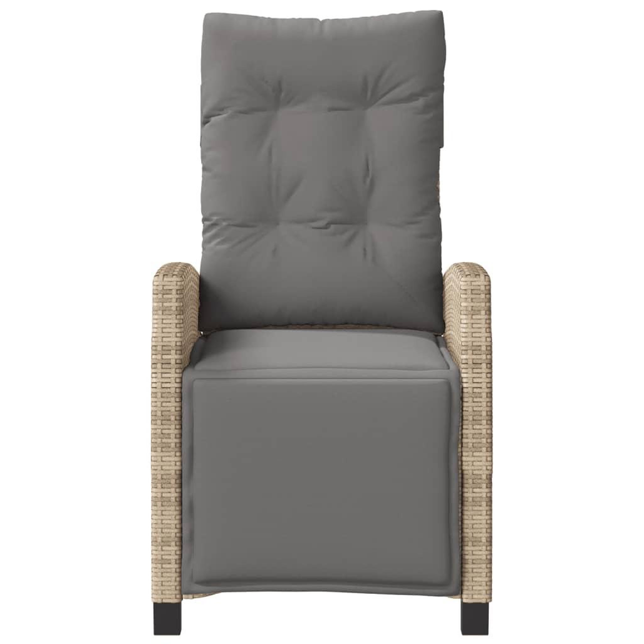 Voir la diapositive 5 : VIDAXL Chaises inclinables de jardin lot de 2 avec repose-pied rotin