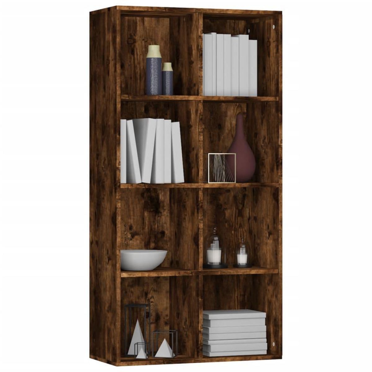 VIDAXL Bibliotheque/Buffet Chene fume 66x30x130 cm Bois d'ingenierie