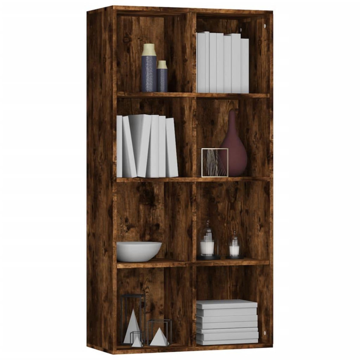 VIDAXL Bibliotheque/Buffet Chene fume 66x30x130 cm Bois d'ingenierie
