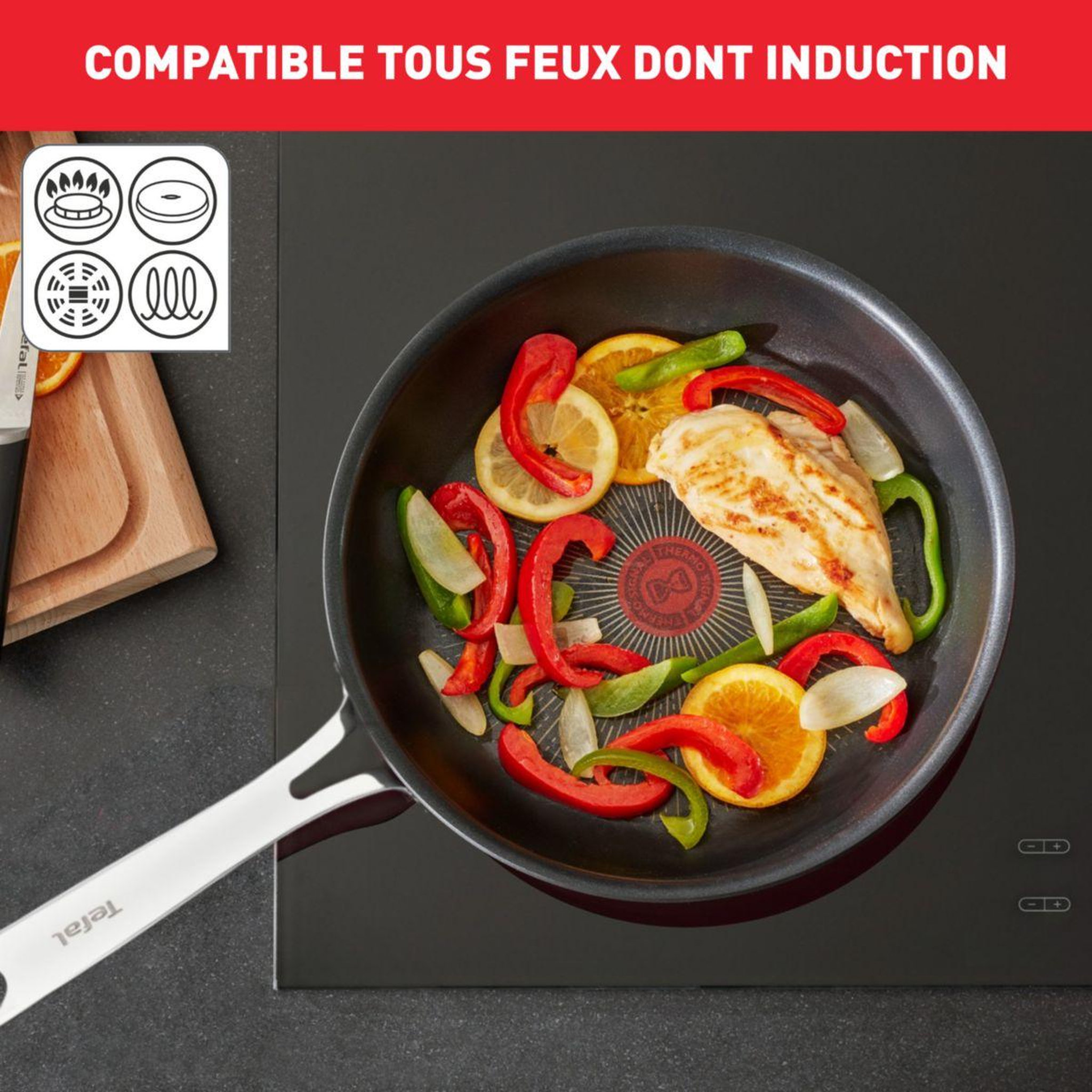 Voir la diapositive 4 : TEFAL Poêle unlimited premium diam28cm g2560602