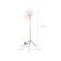 Voir la diapositive 4 : Rendez vous déco Lampadaire en métal doré 156 cm-Bandia