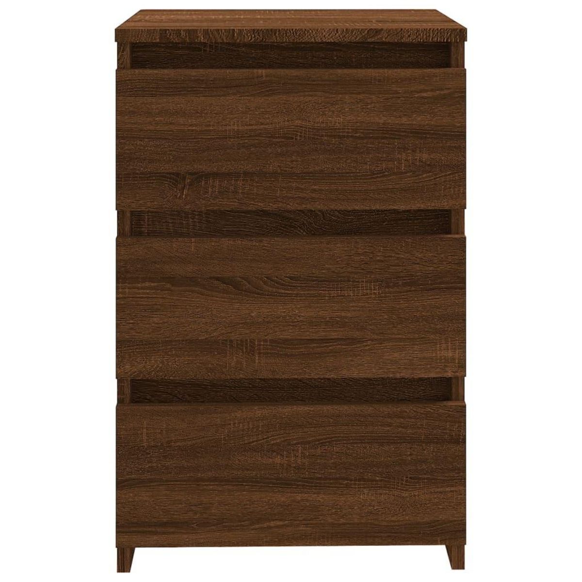 VIDAXL Table de chevet Chene marron 40x35x62,5 cm Bois d'ingenierie