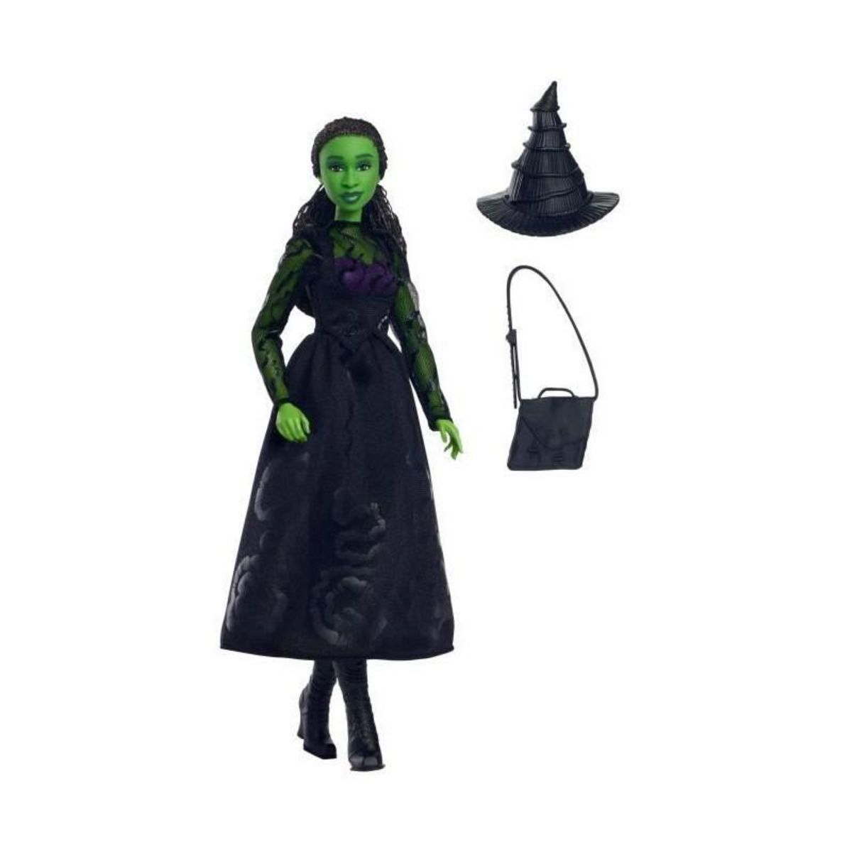 MATTEL Mattel-Wicked-Poupée Elphaba avec accessoires et habillages amovibles - Wicked - HXT62