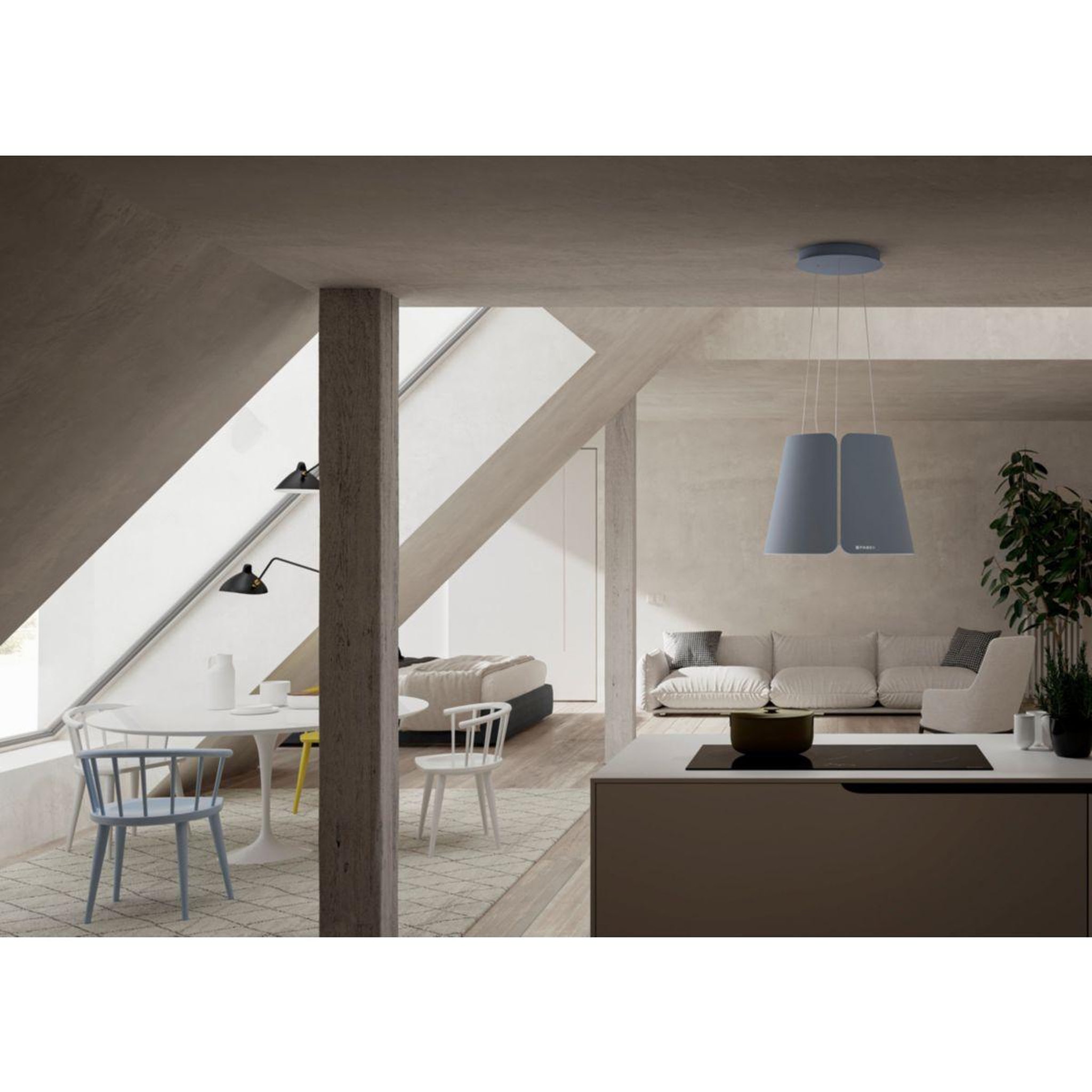 Voir la diapositive 3 : faber Hotte décorative îlot beat 430 blanc