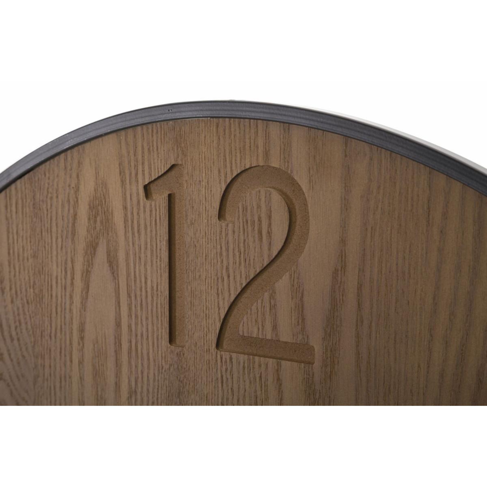 Voir la diapositive 4 : Paris Prix Horloge murale design  super leaf  60cm marron & noir