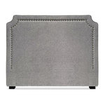 Paris Prix Tête de Lit  Design en Tissu  Selena  140cm Gris Chiné