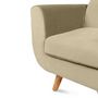 Voir la diapositive 5 : Paris Prix Fauteuil Scandinave Velours  Budapest  81cm Beige