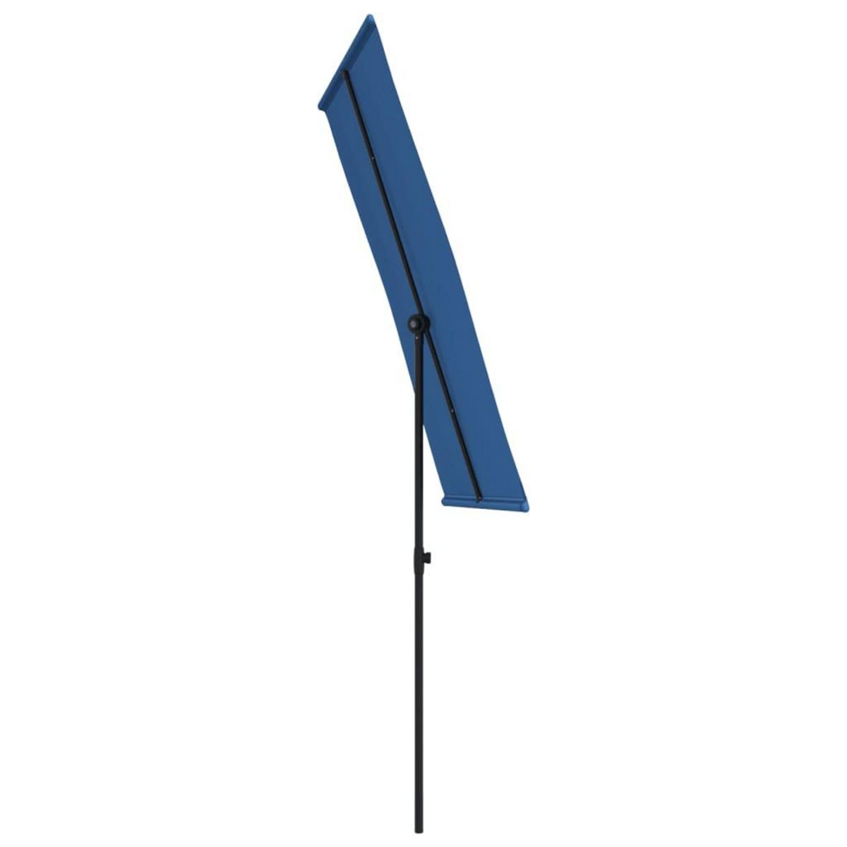 VIDAXL Parasol de jardin avec mat en aluminium 180x110 cm Bleu azure