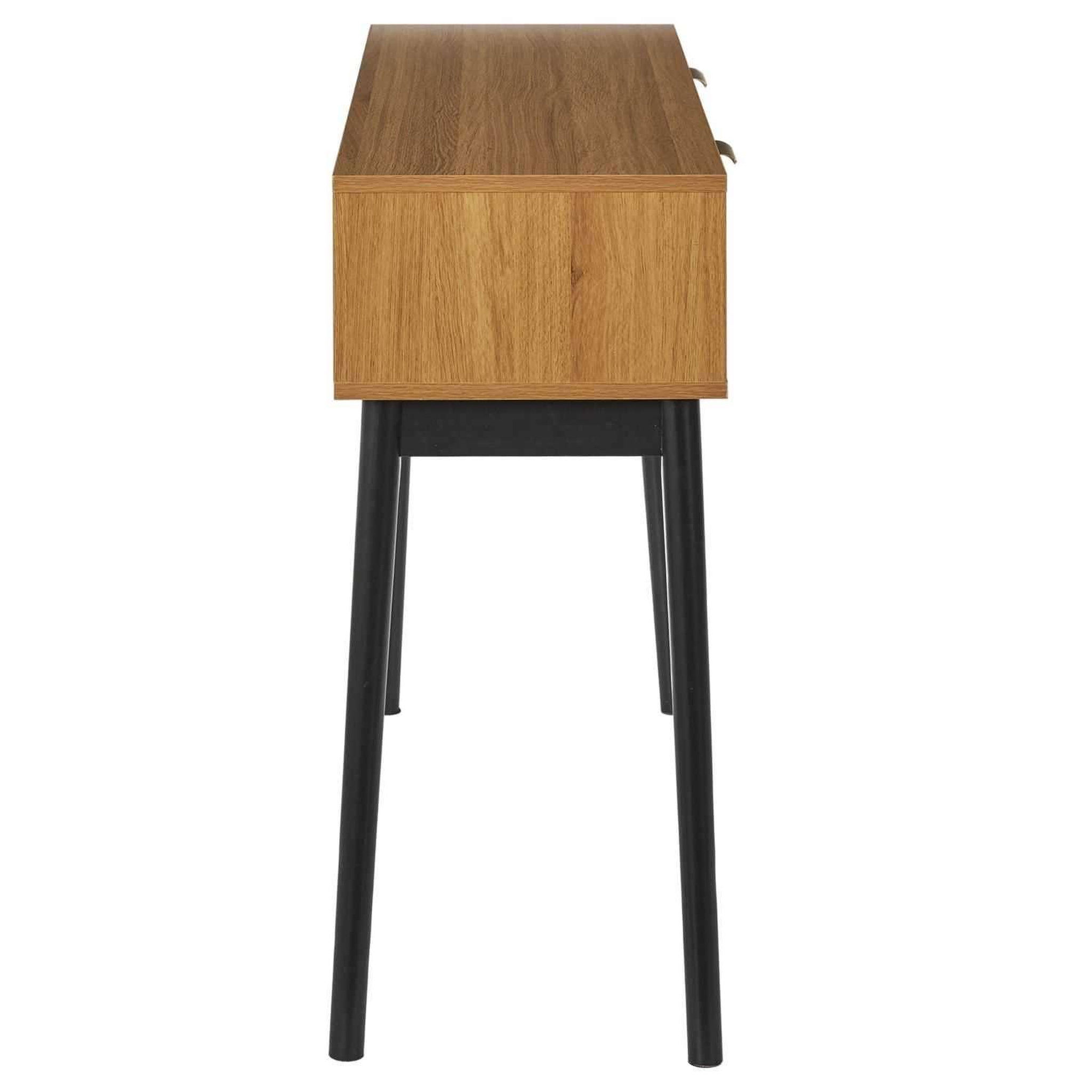Voir la diapositive 5 : The Home Deco Factory Console en bois felix - marron et noir