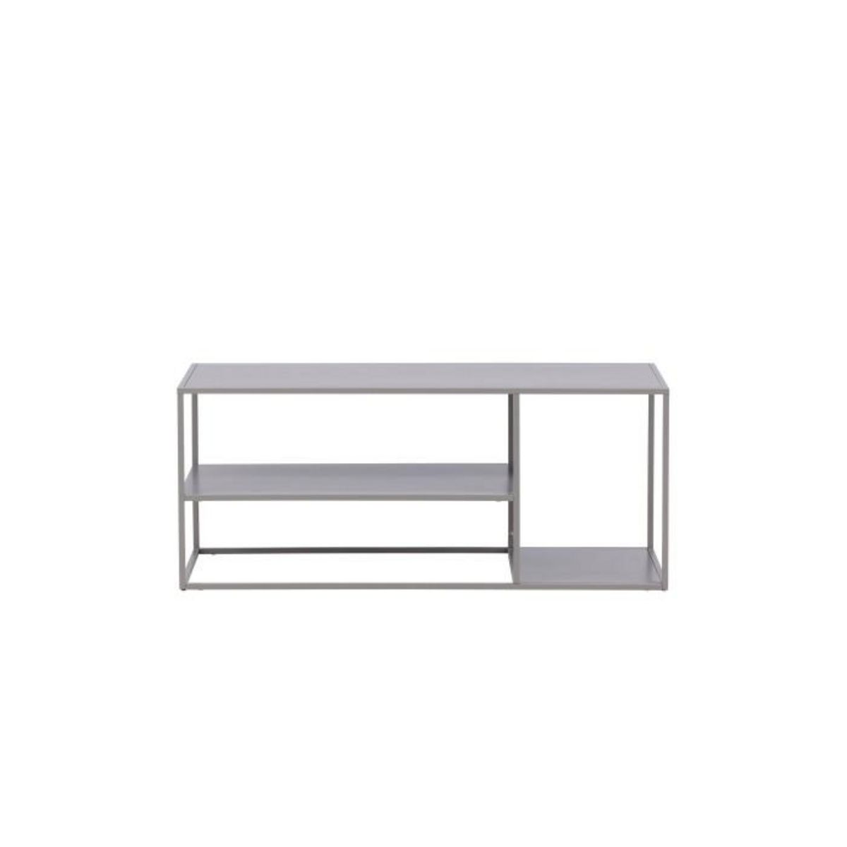 Paris Prix Table Basse Avec Étagères  Staal  120cm Gris Clair