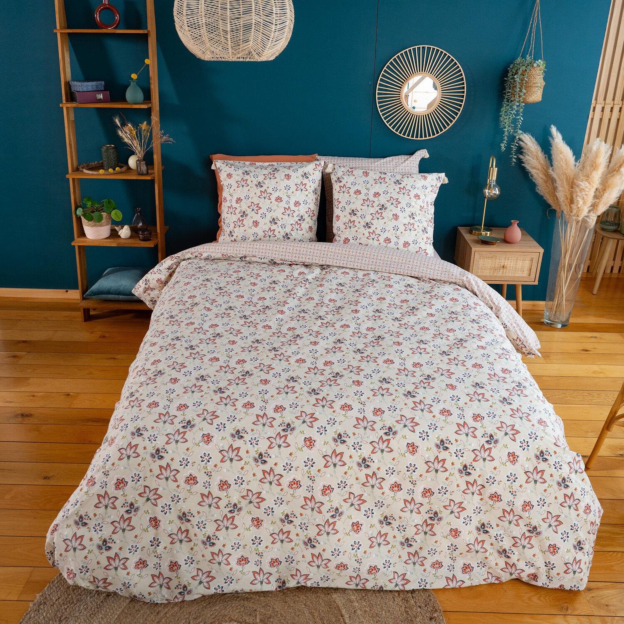 Voir la diapositive 2 : Home collection Parure de couette 3pcs 240x220cm better coton denia