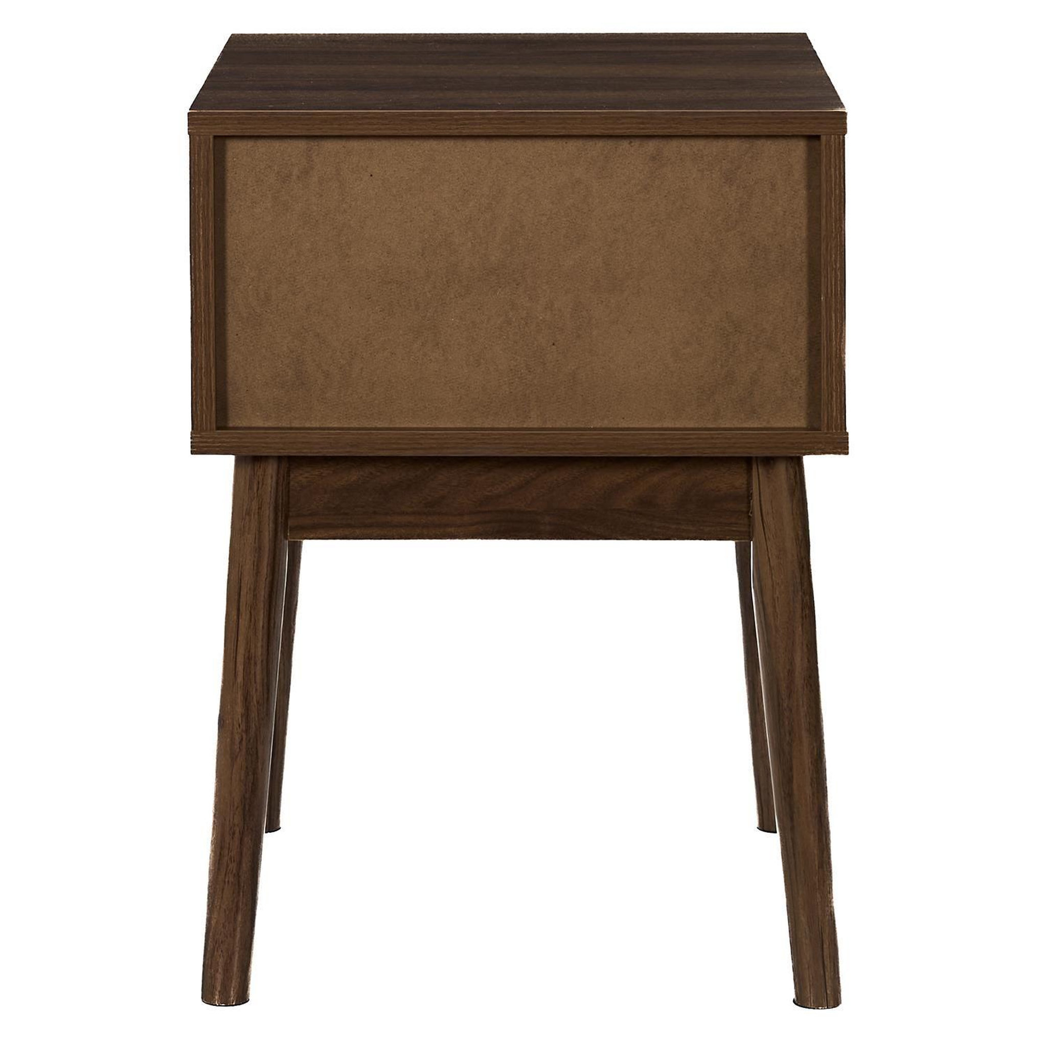 Voir la diapositive 6 : The Home Deco Factory Table de chevet 1 tiroir effet noyer tiffany - marron