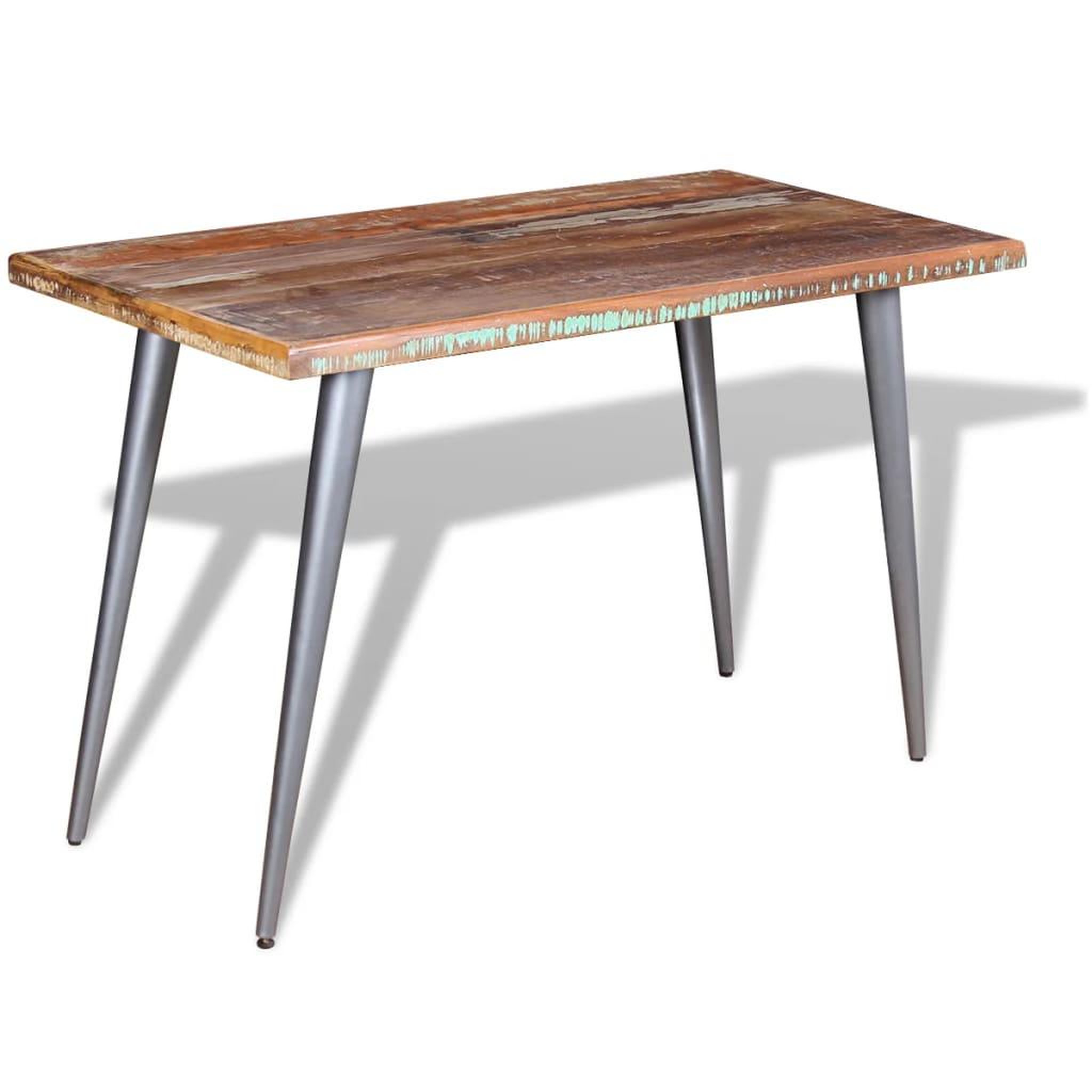 Voir la diapositive 5 : VIDAXL Table a manger bois de recuperation 120x60x76 cm