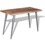 Voir la diapositive 5 : VIDAXL Table a manger Bois de recuperation 120x60x76 cm