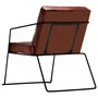 Voir la diapositive 3 : VIDAXL Fauteuil Marron fonce Cuir veritable