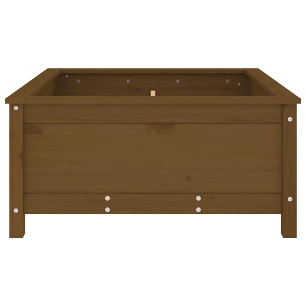 VIDAXL Jardiniere marron miel 82,5x82,5x39 cm bois massif de pin