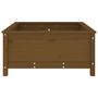 Voir la diapositive 5 : VIDAXL Jardiniere marron miel 82,5x82,5x39 cm bois massif de pin
