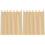 Voir la diapositive 2 : VIDAXL Rideaux en voile avec passe-tringles 2 pcs sable