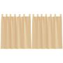 Voir la diapositive 2 : VIDAXL Rideaux en voile avec passe-tringles 2 pcs sable