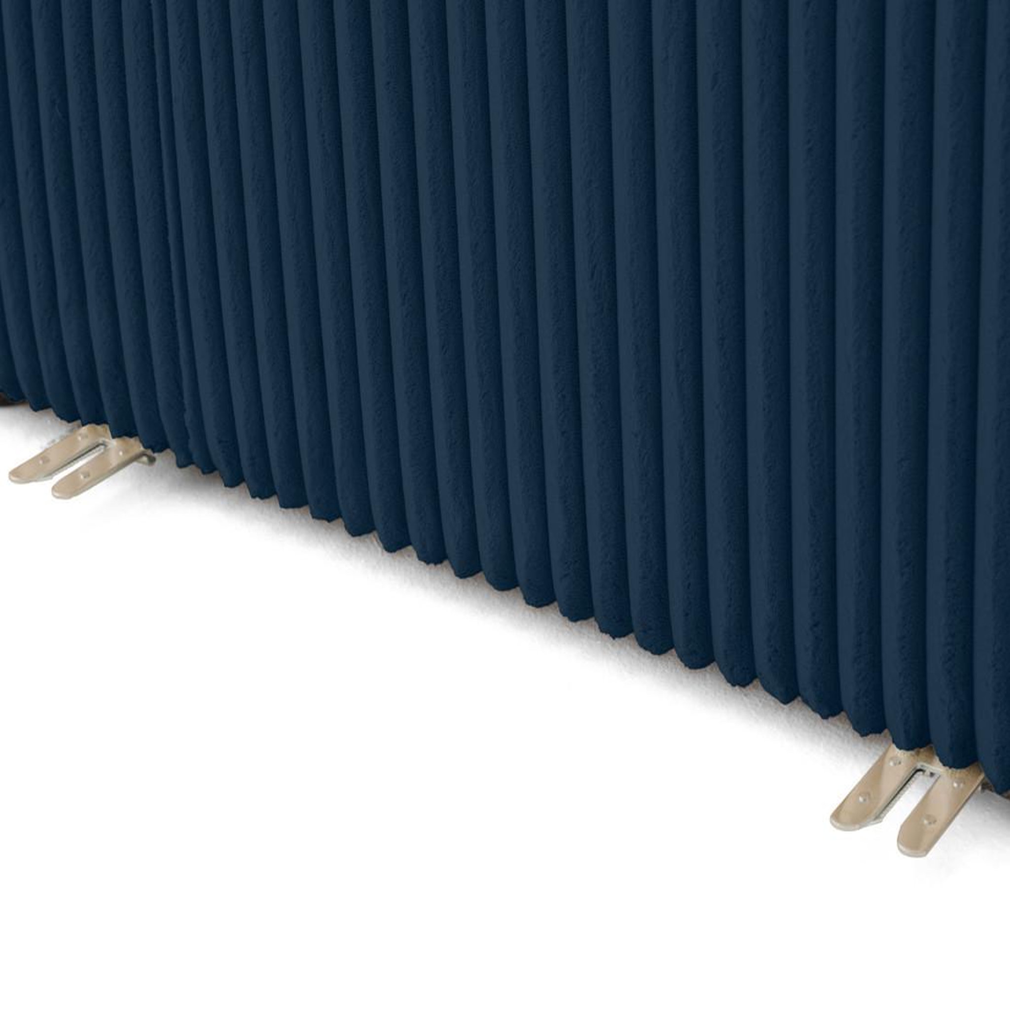 Voir la diapositive 4 : LISA DESIGN Victoire - module d'assise méridienne droit en velours côtelé grosses côtes