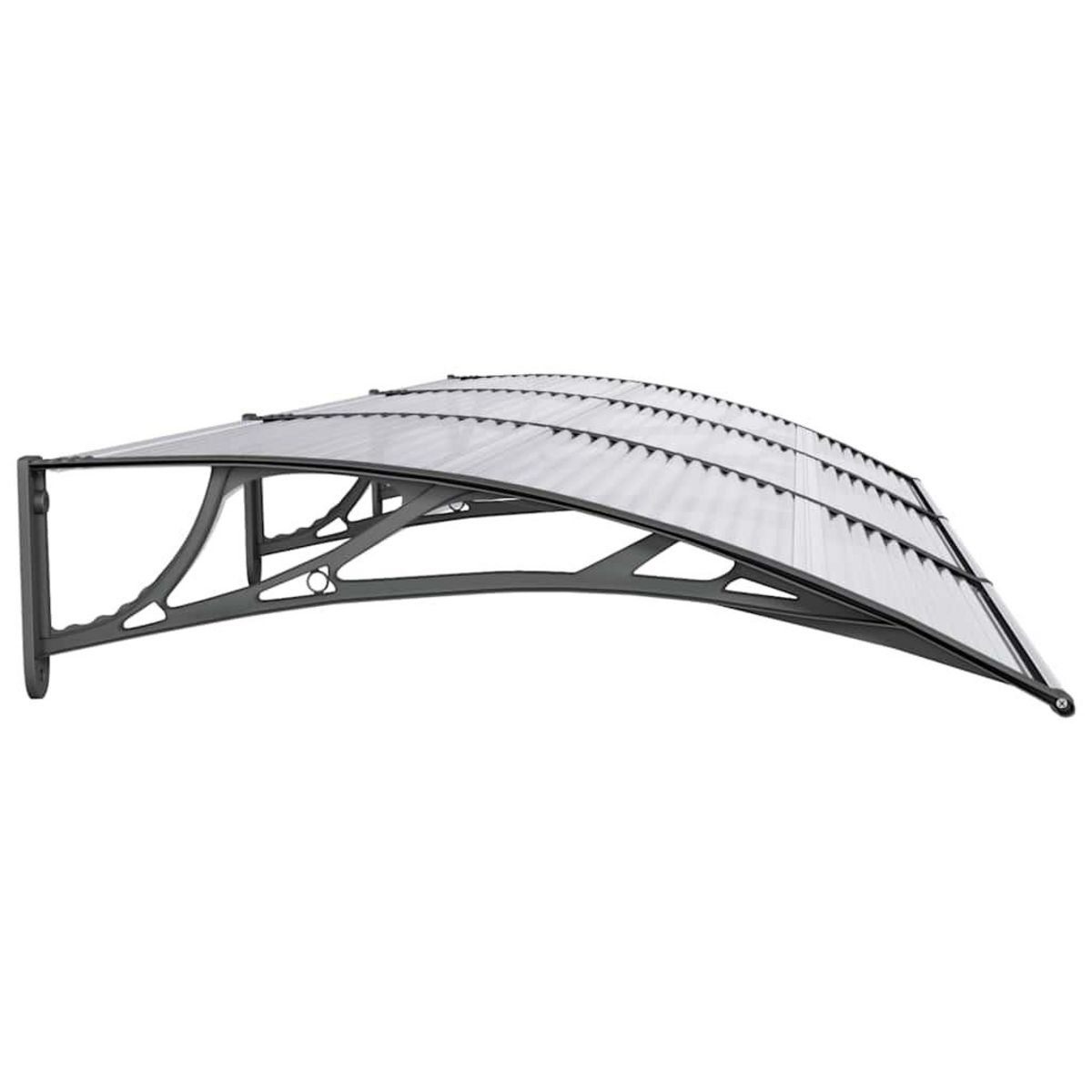 VIDAXL Auvent de porte Noir 300x100 cm Polycarbonate