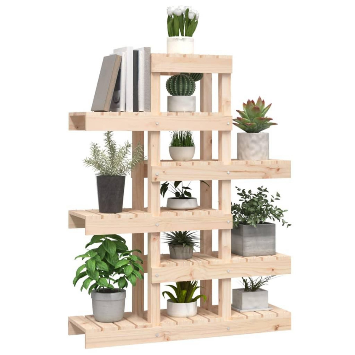 VIDAXL Support a plantes 85x25x109,5 cm Bois massif de pin