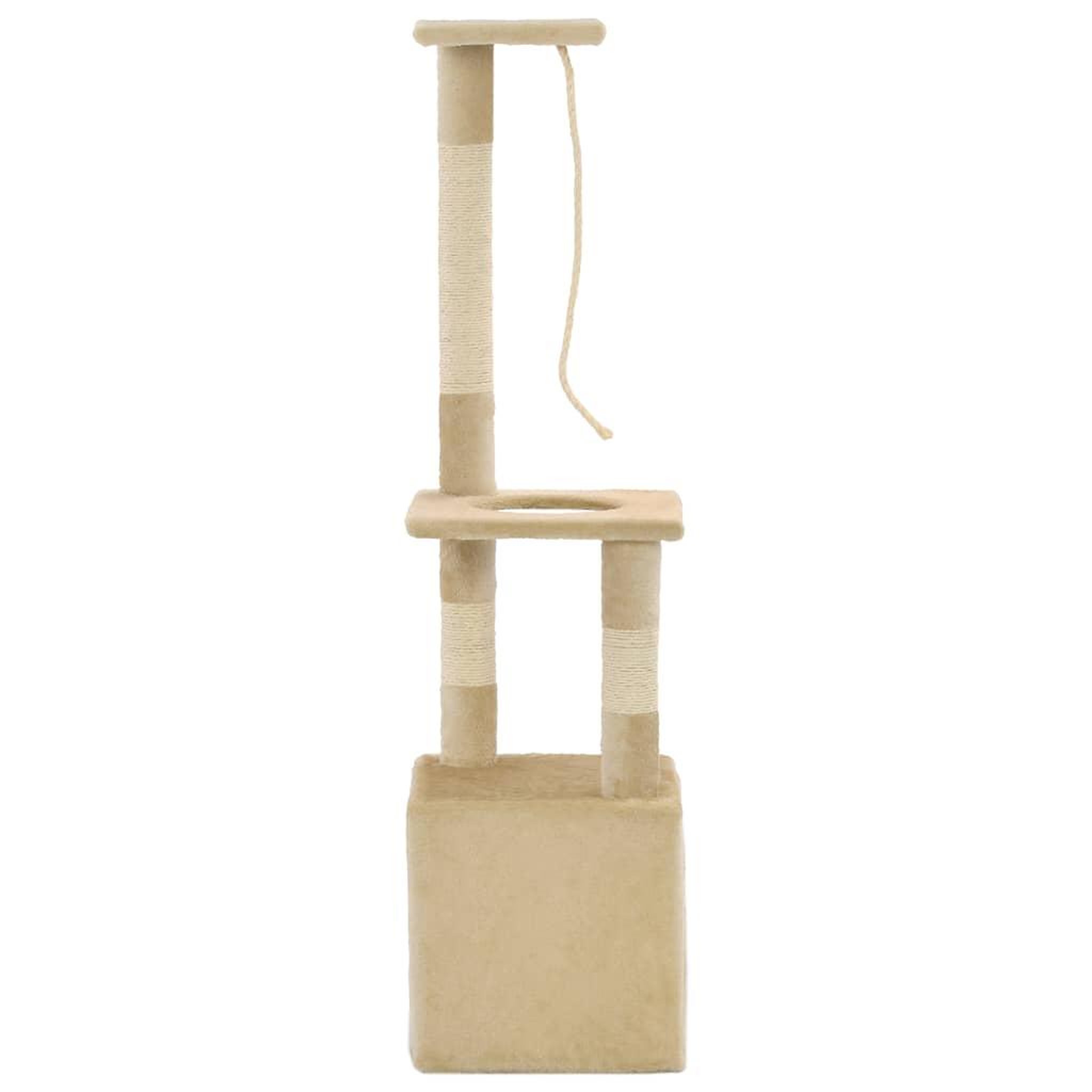 Voir la diapositive 4 : VIDAXL Arbre a chat avec griffoirs en sisal 109 cm Beige